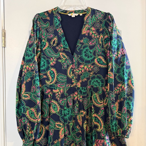 BODEN Women's Amelia Maxi V-neck Dress + Belt, Size UK 12, US 8 - Picture 4 of 15